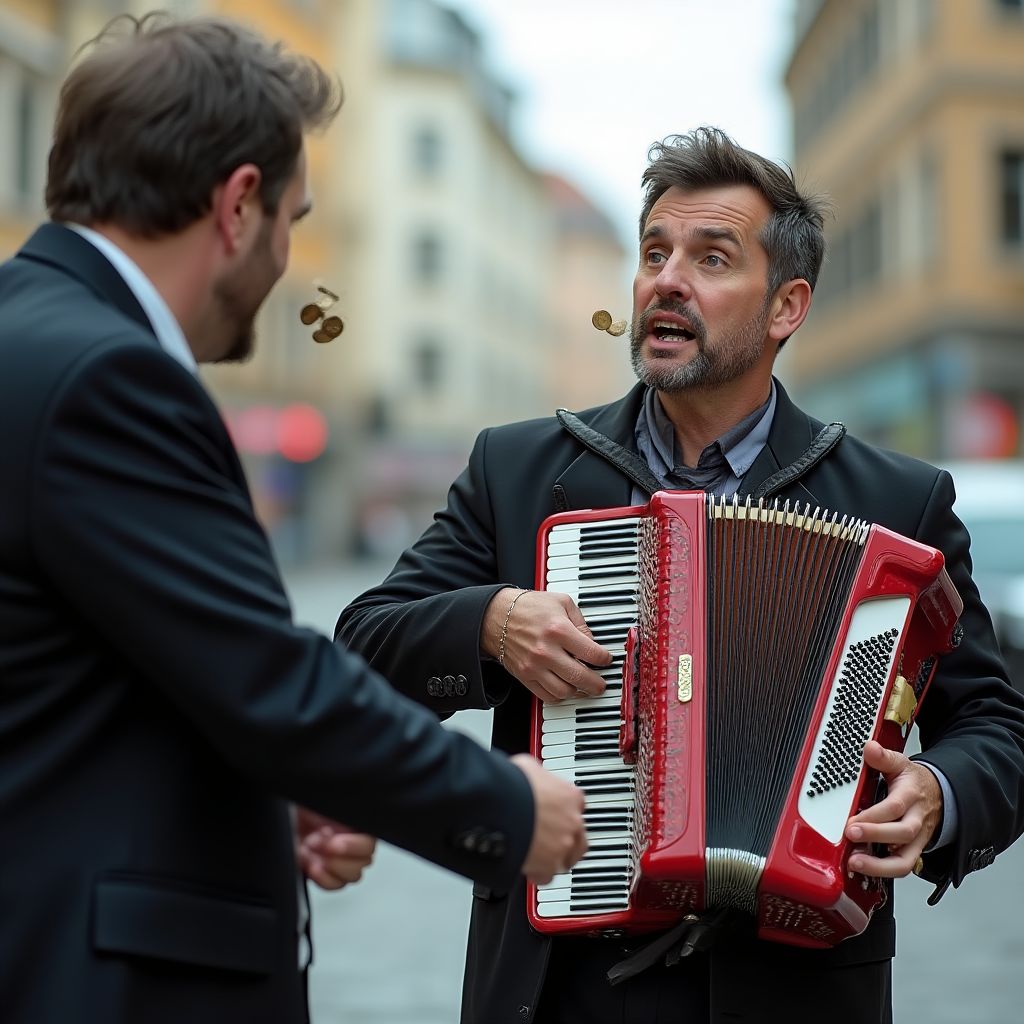 Мужчина в дорогом костюме бросил монету — жуткая тайна, и всё замерло